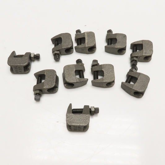 Appleton 1031 3/4" Flange Malleable Iron Beam Clamp 3/8" Thread Lot Of 10