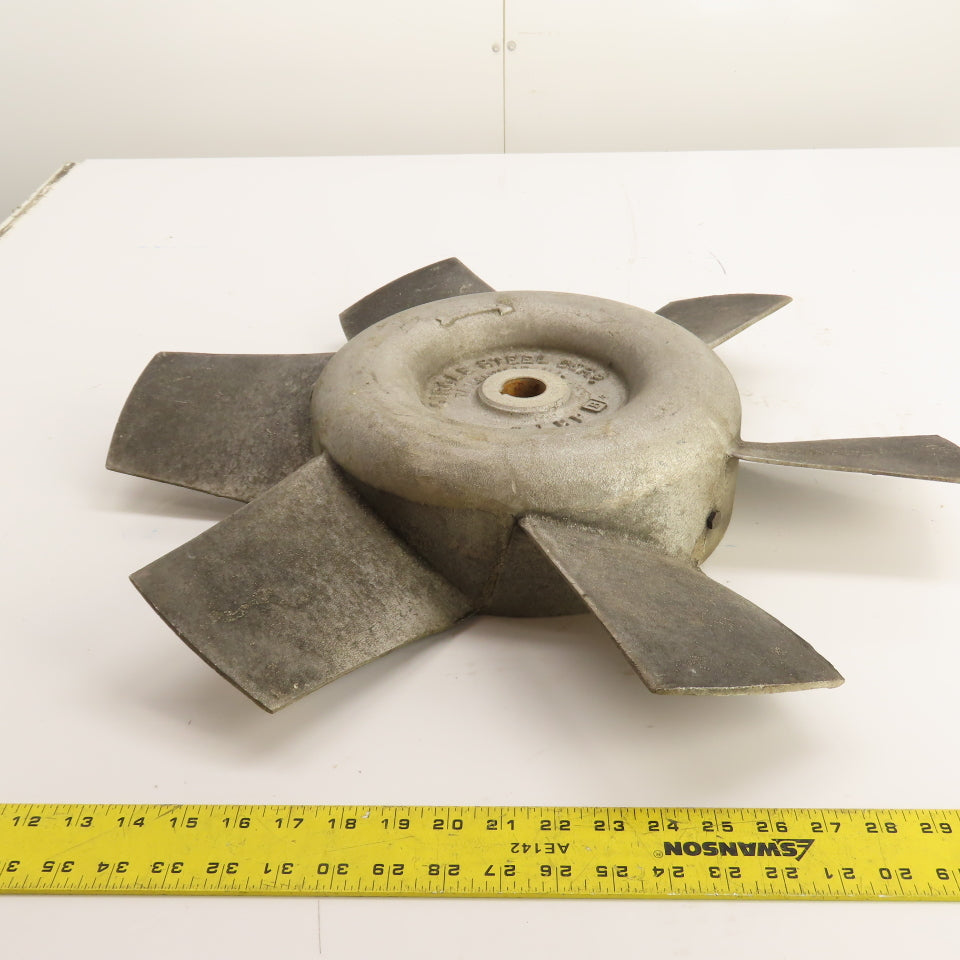 Circle Steel Corp 22-1/2" OD 6-Blade Fan Impeller 7-1/2 HP Cast Aluminum 1" Bore