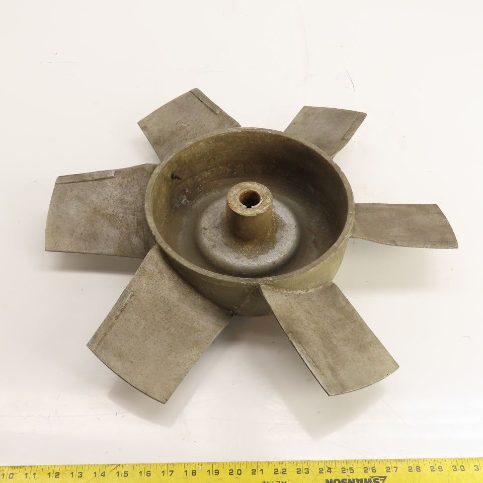 Circle Steel Corp 22-1/2" OD 6-Blade Fan Impeller 7-1/2 HP Cast Aluminum 1" Bore