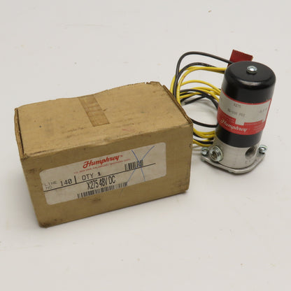Humphrey X275 1/4" NPT Solenoid Valve 48VDC 30-100 PSI