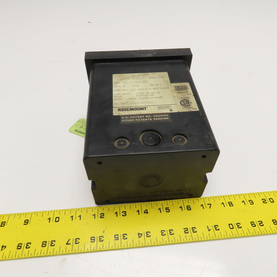 Rosemount Analytical SCL-C-002-M2 Solu Comp Water Quality Analyzer 120V