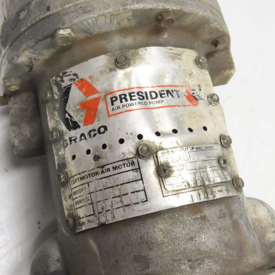 Graco 223-184 205-038 President Air Powered Pump 100 PSI Max 8/30 GPM/L