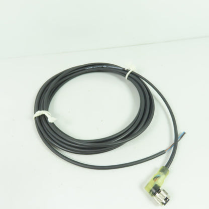 Baumer ESW 33SH0500 Right Angle M12 Female Connector Sensor Cable 300VAC/DC NEW