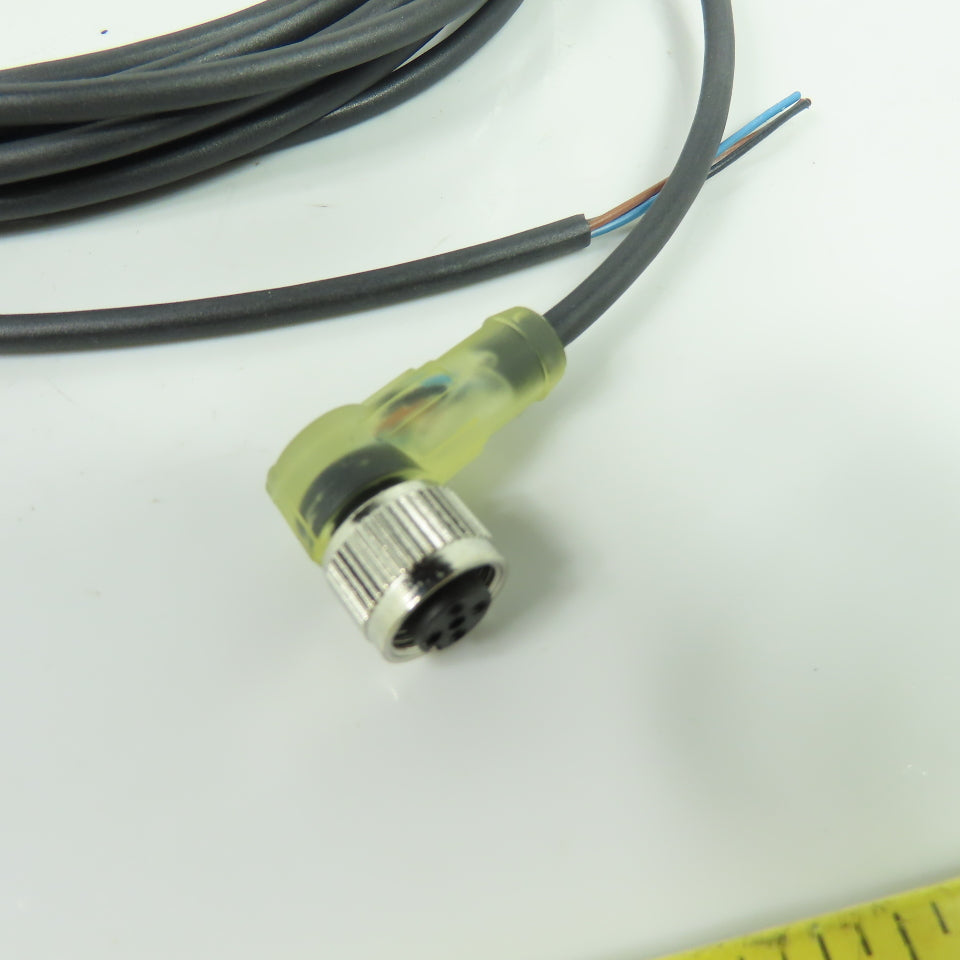 Baumer ESW 33SH0500 Right Angle M12 Female Connector Sensor Cable 300VAC/DC NEW