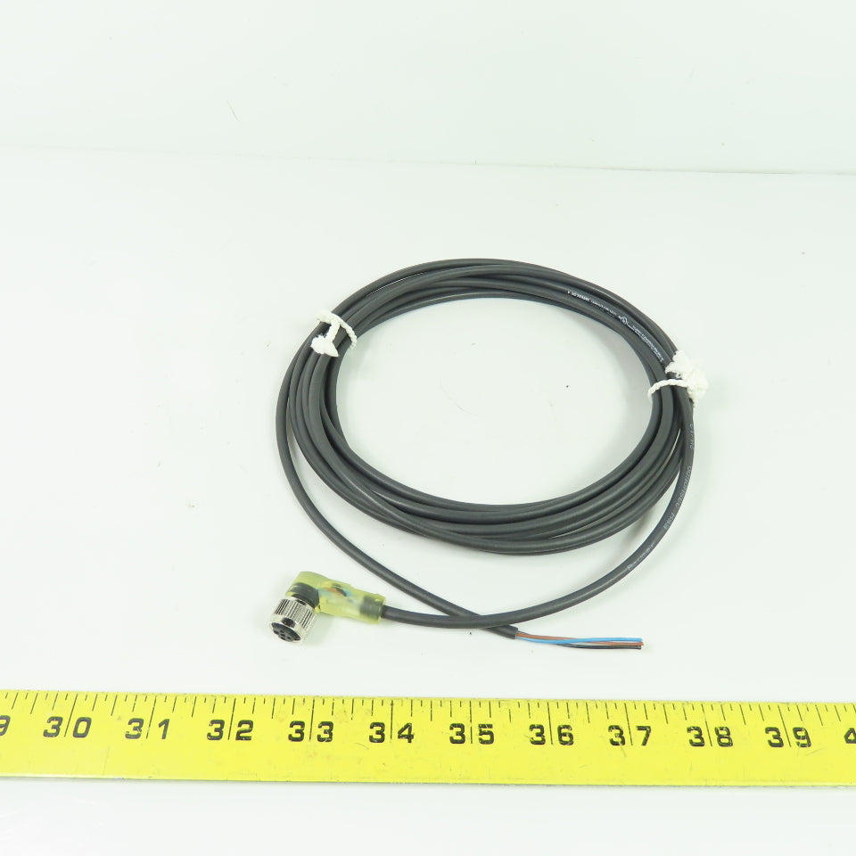 Baumer ESW 33SH0500 Right Angle M12 Female Connector Sensor Cable 300VAC/DC NEW