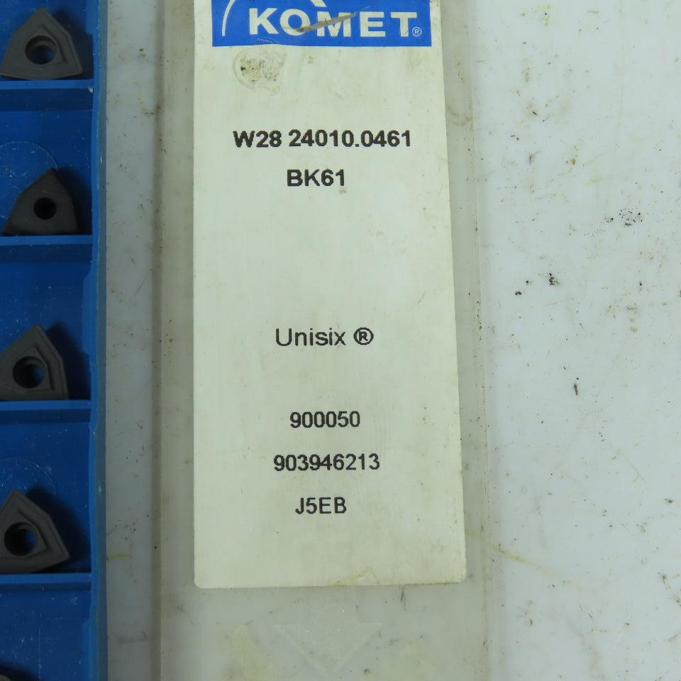 Komet 903946213 W28 24010.0461 Unisix BK61 Indexable Inserts 10-Piece