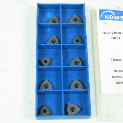 Komet 903946213 W28 24010.0461 Unisix BK61 Indexable Inserts 10-Piece