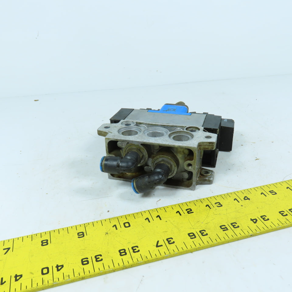 Festo MSEB-3-24V DC VDMA 24 345-C-1 Pneumatic Solenoid Valve Assembly 24V DC