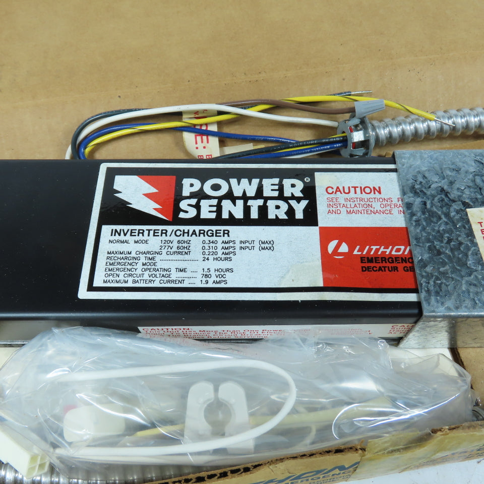 Lithonia PSDL1 Unused Power Sentry Emergency Lighting Inverter/Charger 120/277V