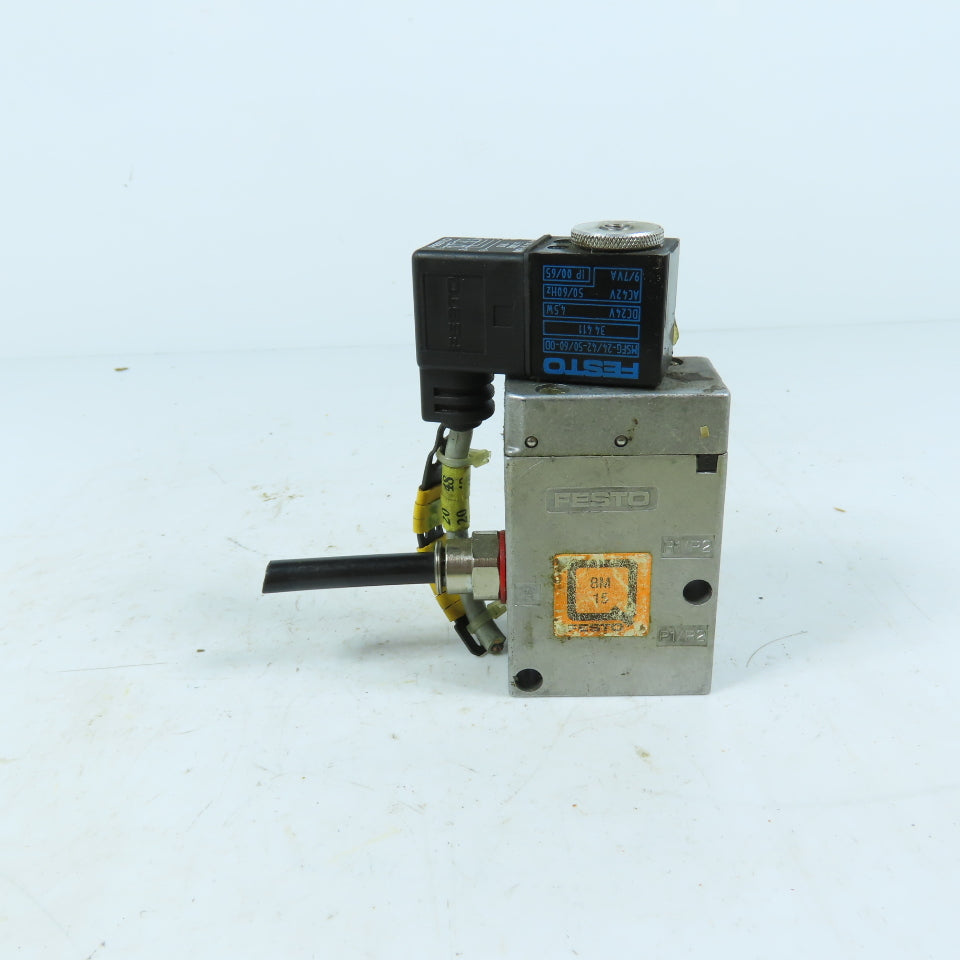 Festo 28962 MFH-3-1/4-SA 3/2-Way Solenoid Valve 1.5-8 bar 24VDC Coil