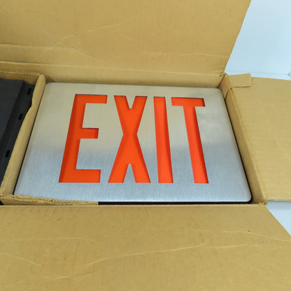 Emergi-Lite LEDPXN1R-EI Die-Cast LED Even Illumination Exit Sign 120/277 VAC