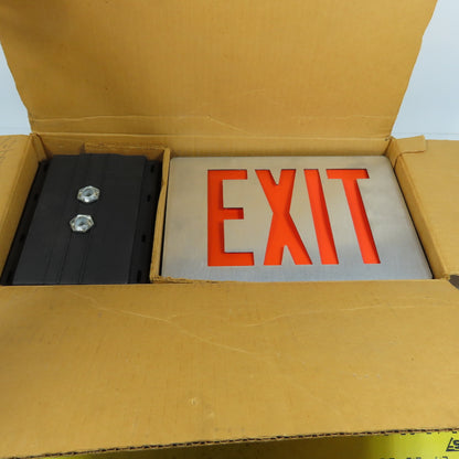 Emergi-Lite LEDPXN1R-EI Die-Cast LED Even Illumination Exit Sign 120/277 VAC