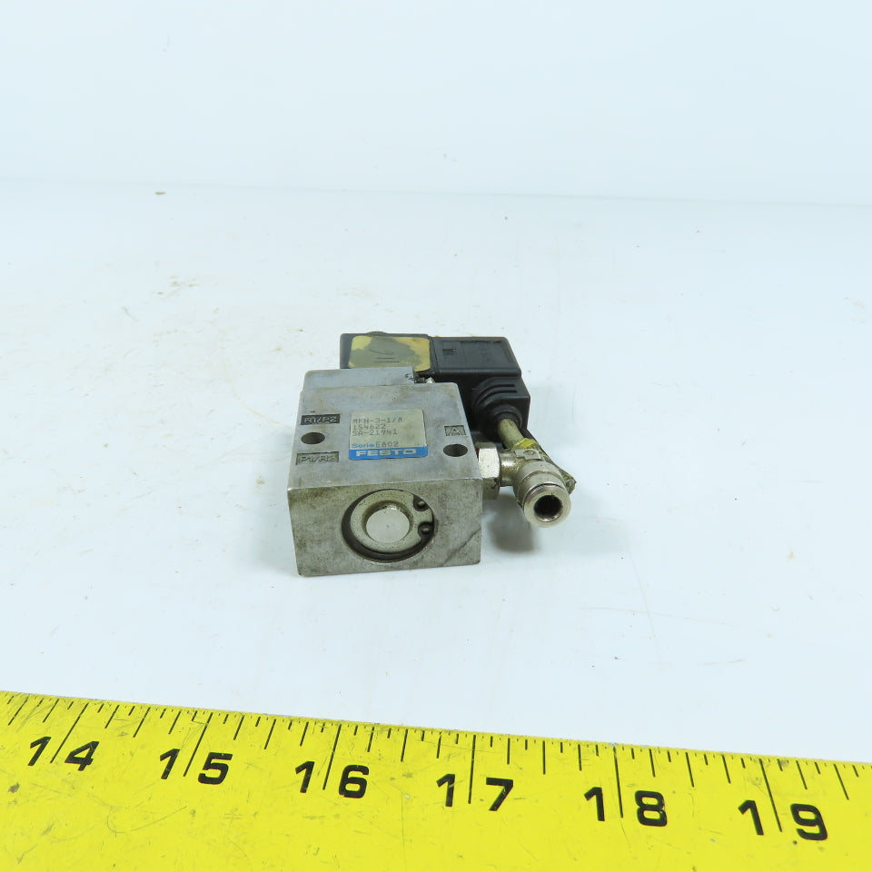 Festo 154622 MFH-3-1/8 Single Solenoid Pneumatic Valve 24VDC 1/8" Ports