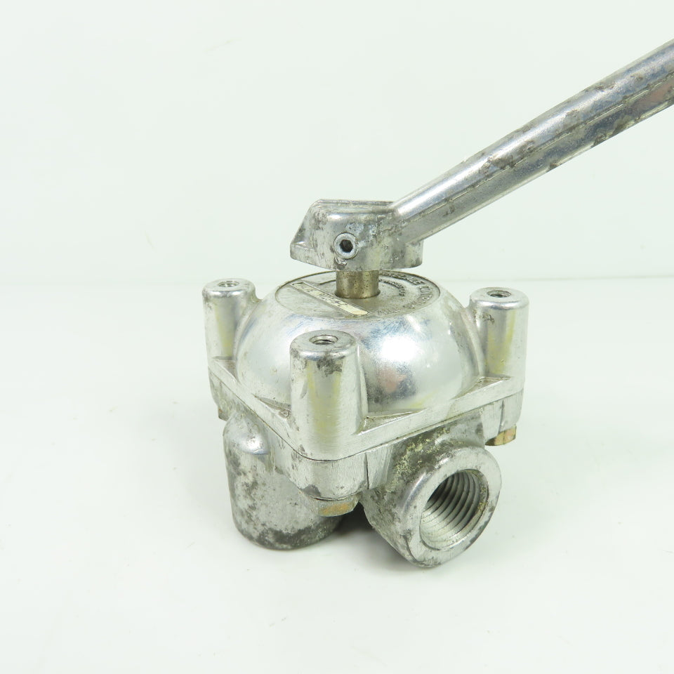 Barksdale Controls Div 9023-M-C 4-Way Shear-Seal Manual Control Valve 3-Position