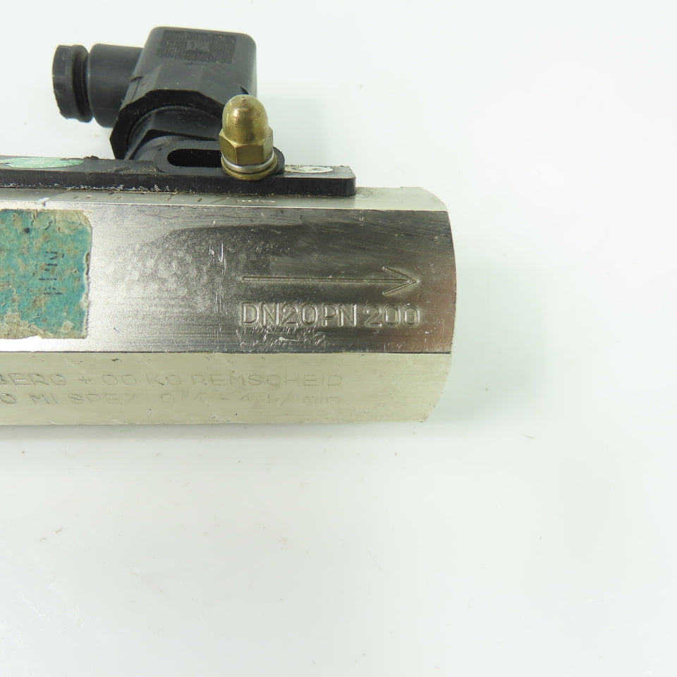 Honsberg + Co KG MR 20 MI SPEZ DN20 PN 200 Flow Transmitter 0.4-4 L/min