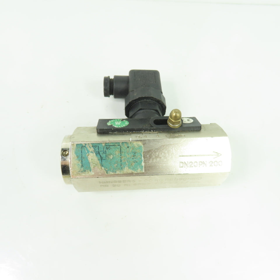 Honsberg + Co KG MR 20 MI SPEZ DN20 PN 200 Flow Transmitter 0.4-4 L/min