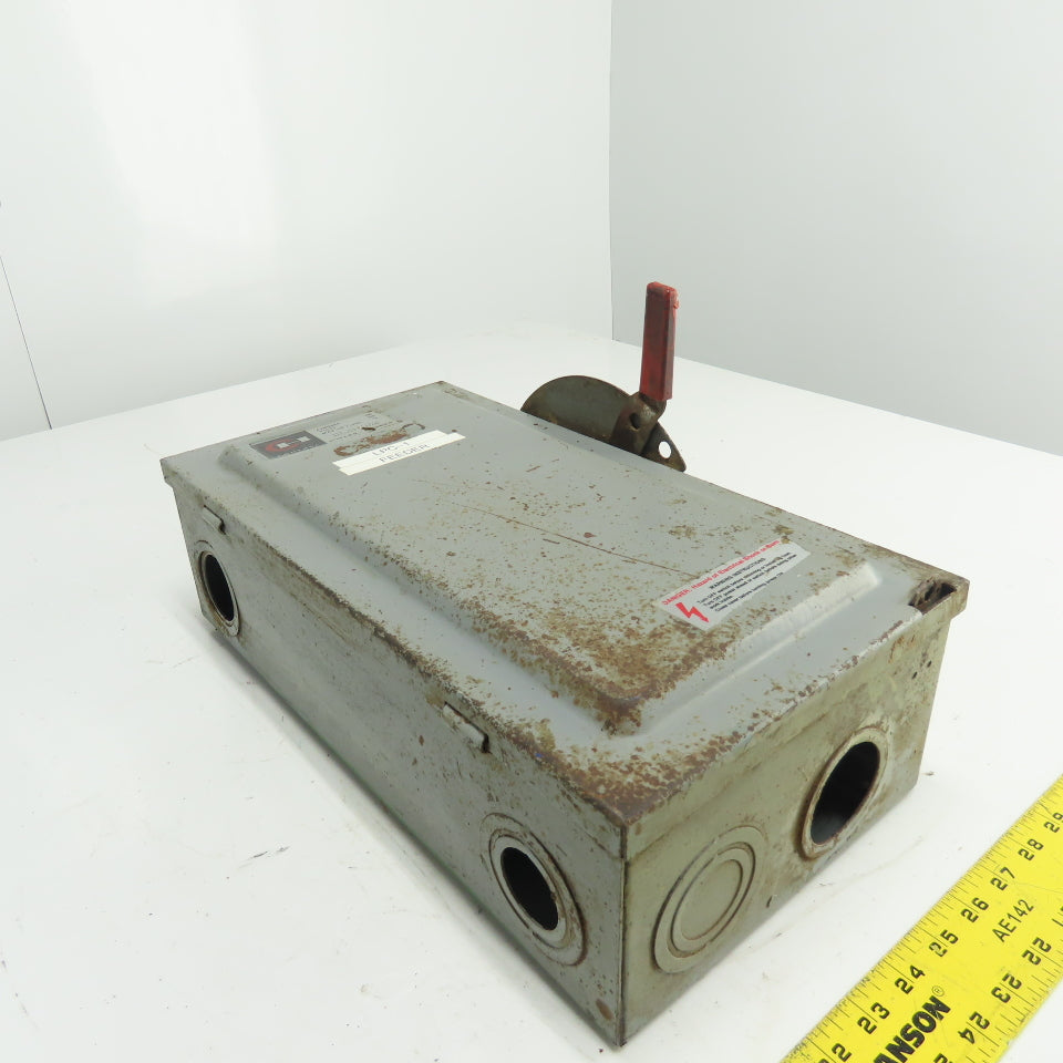 Cutler-Hammer DG223N 100A 3-Pole Fusible Safety Disconnect Switch 240V