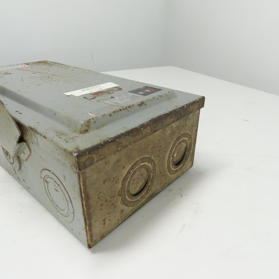 Cutler-Hammer DG223N 100A 3-Pole Fusible Safety Disconnect Switch 240V