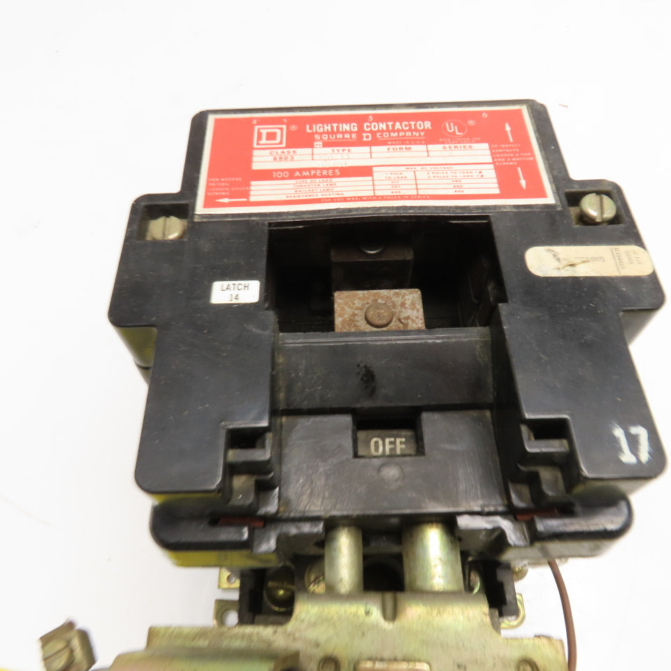 Square D 8903 SQO 11 Lighting Contactor 100A 3-Pole 600V No Coil!