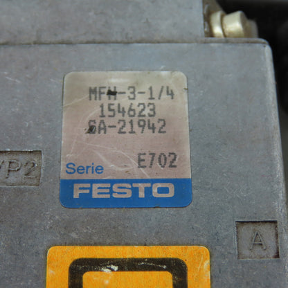 Festo 154623 MFH-3-1/4 Solenoid Valve 24VDC LED Coil
