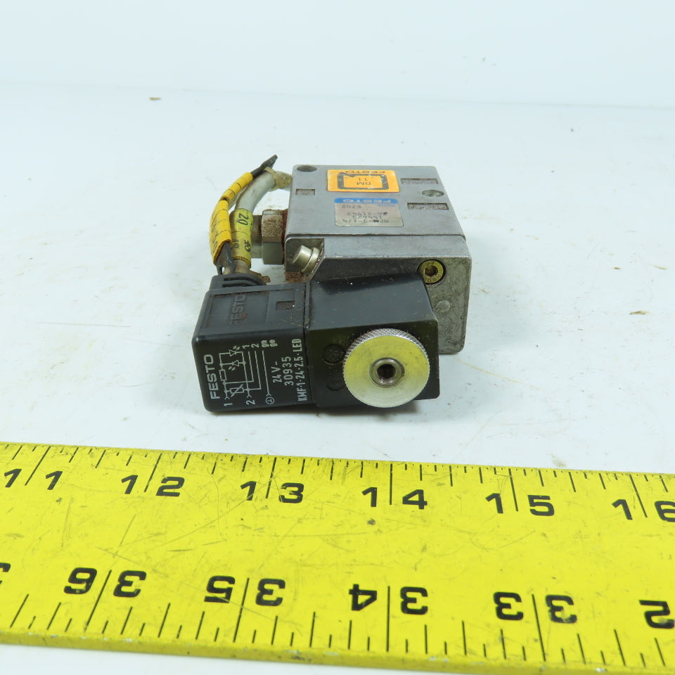 Festo 154623 MFH-3-1/4 Solenoid Valve 24VDC LED Coil