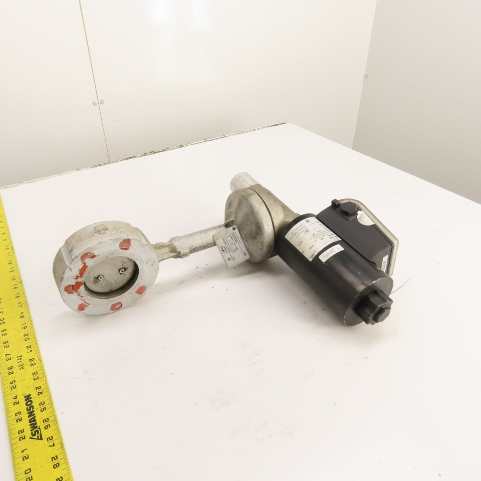 Kromschroeder MB 7NQ3 BVHM 80TW01A 3" Butterfly Valve with MB 7NQ3 Actuator 120V
