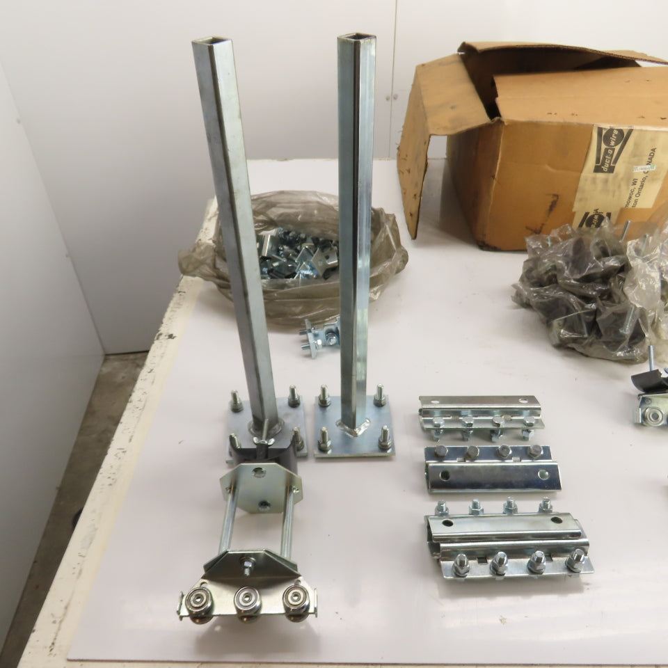 Duct-O-Wire / Bar Overhead Crane Festoon Hardware Kit Trolleys Tow Arms Clamps