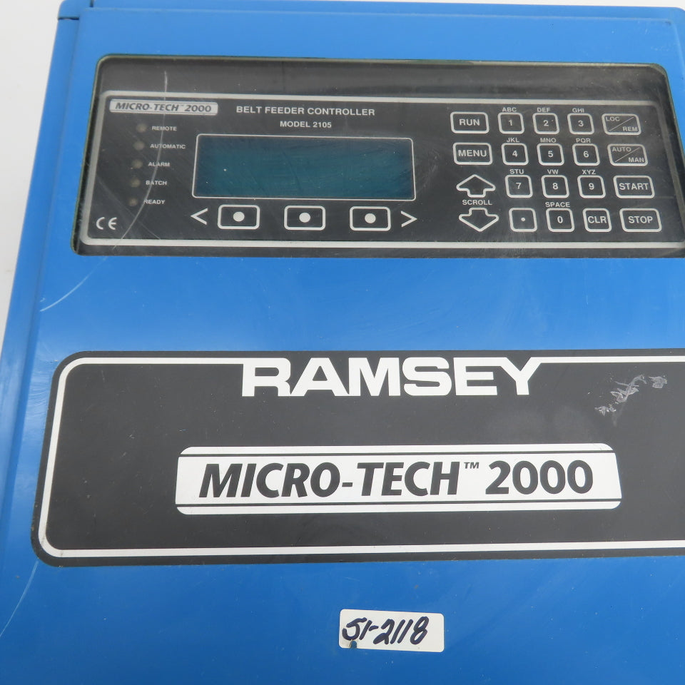 Ramsey 2105 Micro-Tech 2000 Belt Feeder Controller NEMA Enclosure