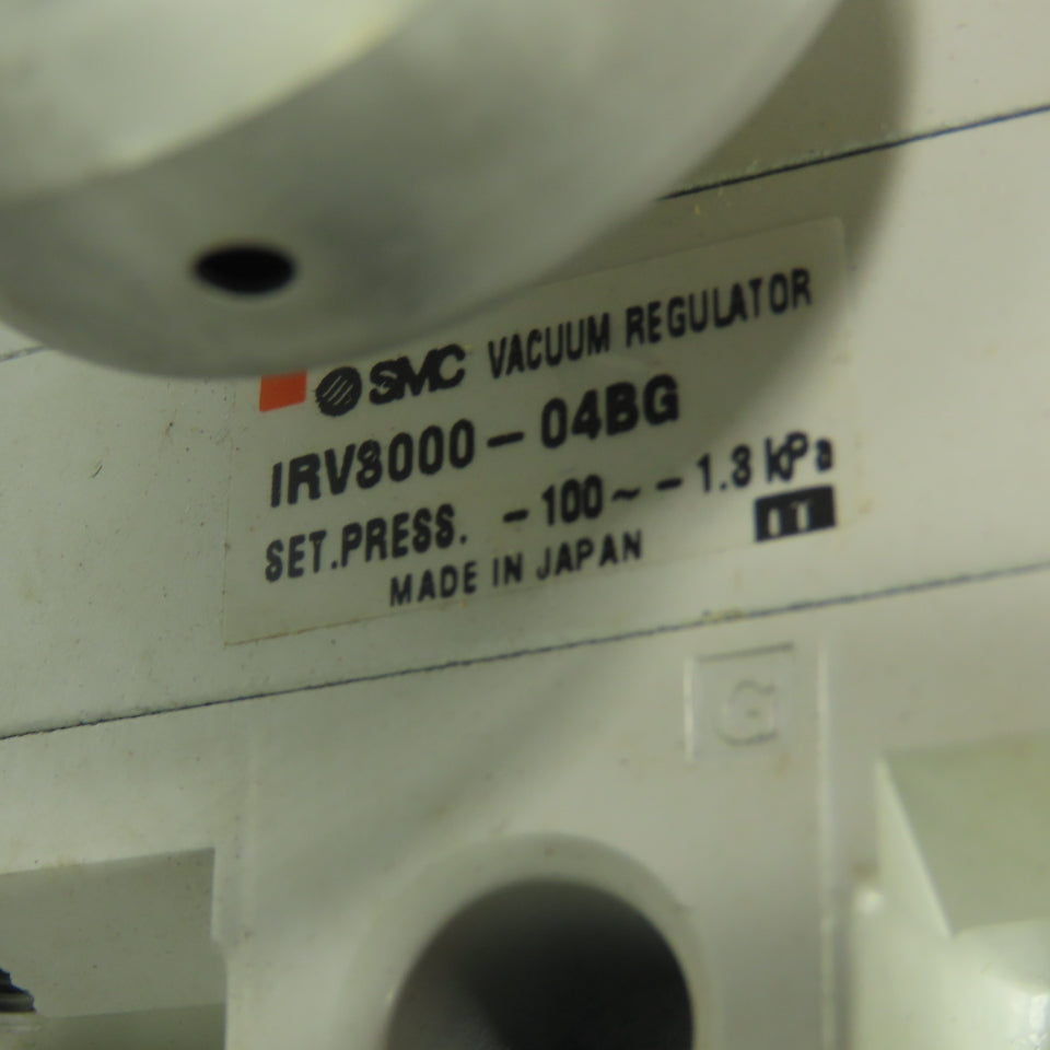 SMC IRV3000-04BG Vacuum Regulator -100 to -1.3 kPa with Gauge and Muffler