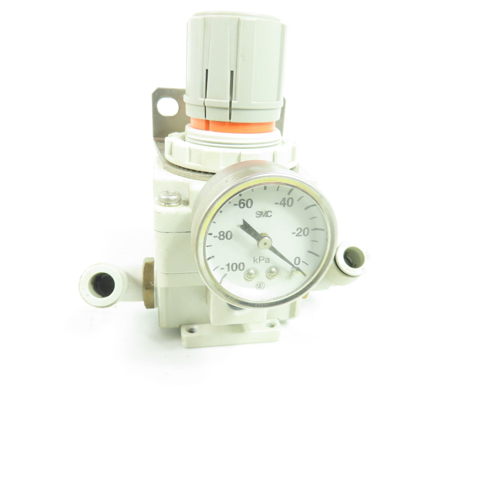 SMC IRV3000-04BG Vacuum Regulator -100 to -1.3 kPa with Gauge and Muffler