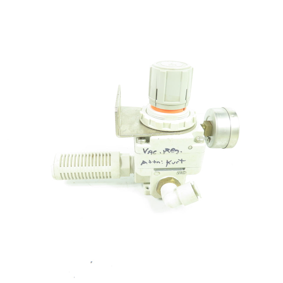SMC IRV3000-04BG Vacuum Regulator -100 to -1.3 kPa with Gauge and Muffler