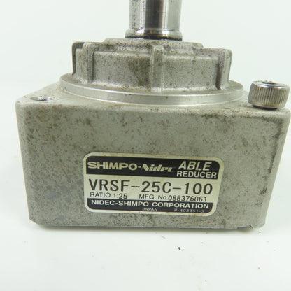 Shimpo-Nidec VRSF-25C-100 ABLE Reducer Gear Head 25:1 Ratio 72mmFlange 19mmShaft