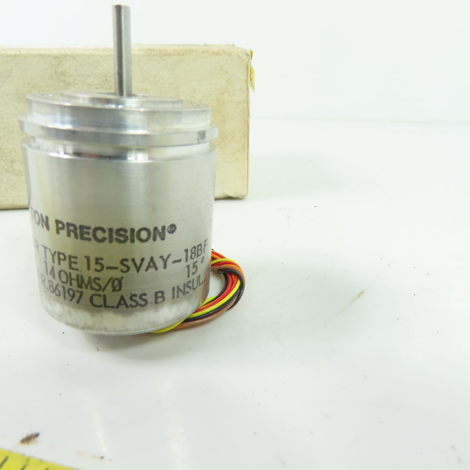 Litton Clifton Precision 86197 15-SVAY-18BF 16V 15 Degree Stepper Motor 14 Ohms