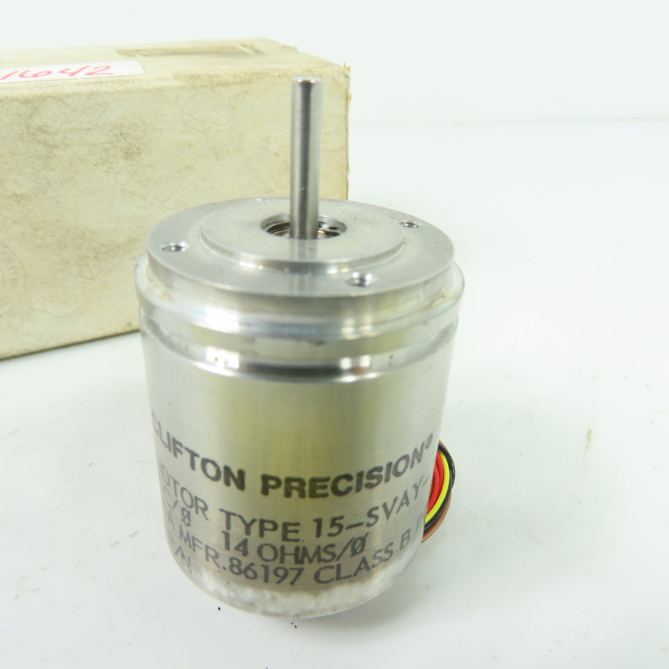 Litton Clifton Precision 86197 15-SVAY-18BF 16V 15 Degree Stepper Motor 14 Ohms