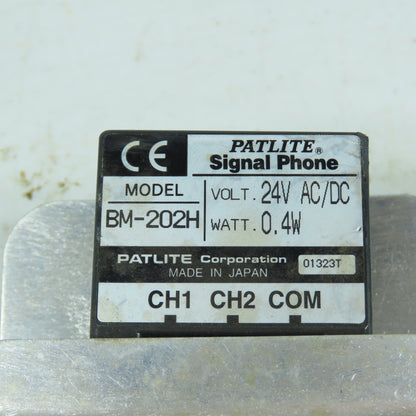 Patlite ME-PNP Signal Tower Tower Light W/BM-202H Signal Phone Alarm 24V