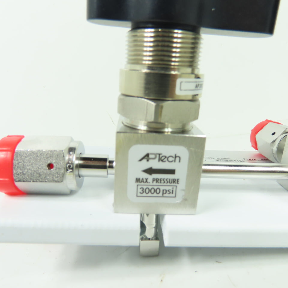 APTech 00-89000184 High Pressure Dual Diaphragm Valve Manifold Assembly 3000 PSI