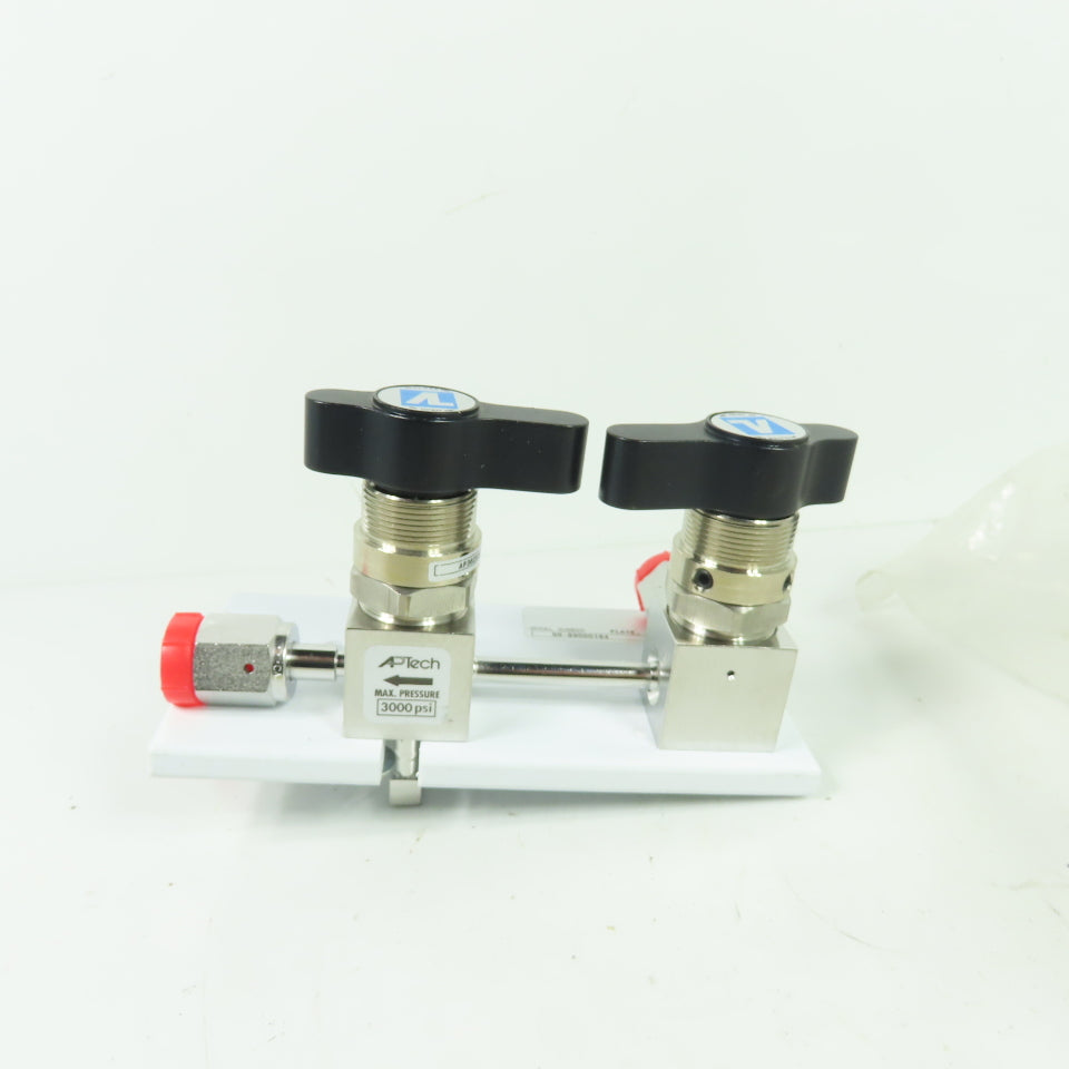 APTech 00-89000184 High Pressure Dual Diaphragm Valve Manifold Assembly 3000 PSI