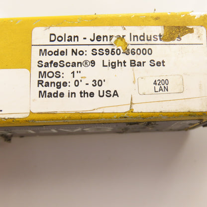 Dolan-Jenner Industries SS950-36000 SafeScan 9 Light Bar Set 1" MOS 30' Range