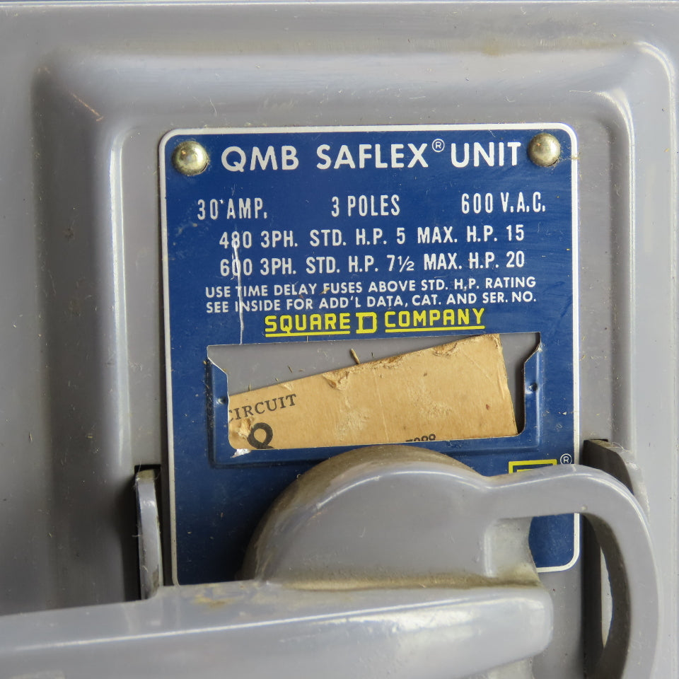 Square D QMB3603T 30A 3-Pole QMB Saflex Twin Safety Disconnect Switch ...