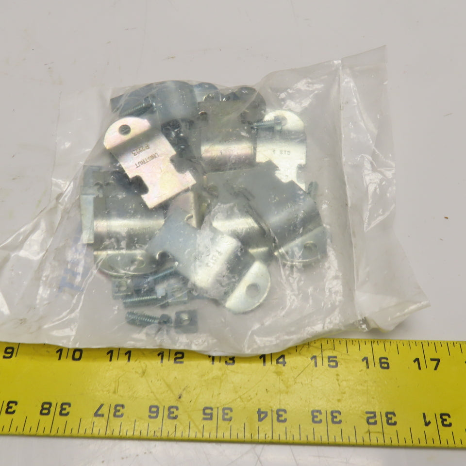 Unistrut P1113 EG 1" Rigid Steel Conduit Pipe Clamps Lot of 10