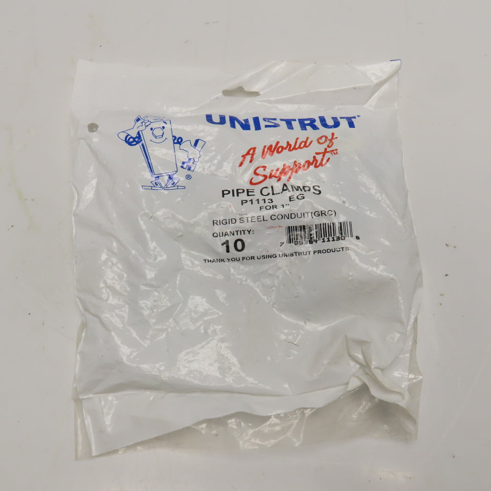 Unistrut P1113 EG 1" Rigid Steel Conduit Pipe Clamps Lot of 10
