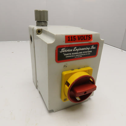 Hoffman Q-181326PCE Plastic Electrical Switch Box Rotary Operator Only No Switch