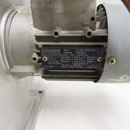 Siemens 1LA7063-2AA92-ZX40 2CW5366-1 Squirrel Cage Blower Fan 230/460V 3400RPM