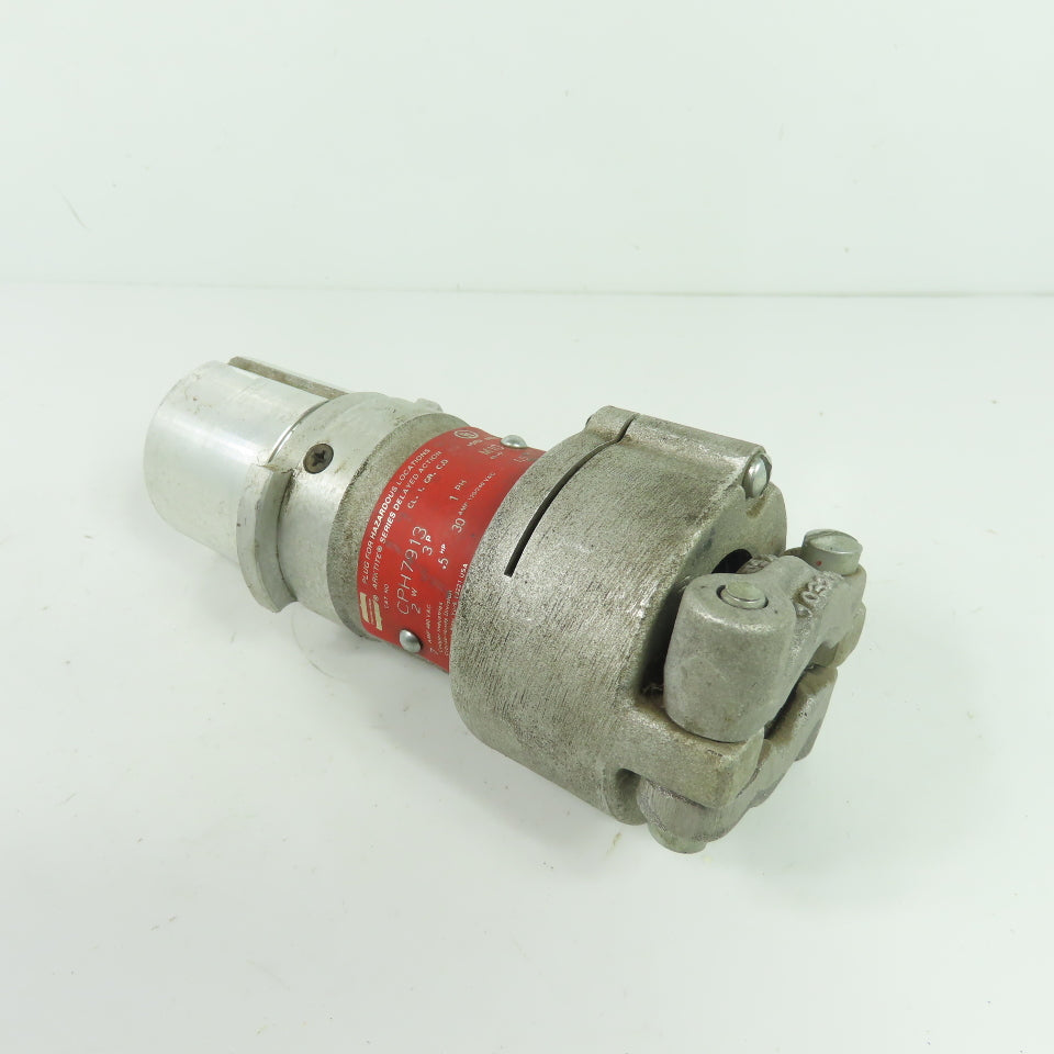 Crouse-Hinds CPH7913 30A 3-Pole 1Ph Arktite Hazardous Location Plug 120/240VAC