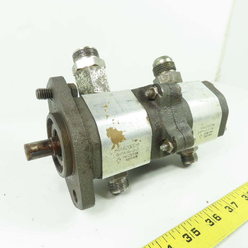 Marzocchi GHPP1-D-2-FA GHPPA1A-D-3 Hydraulic Gear Pump Assembly 1/2" Shaft