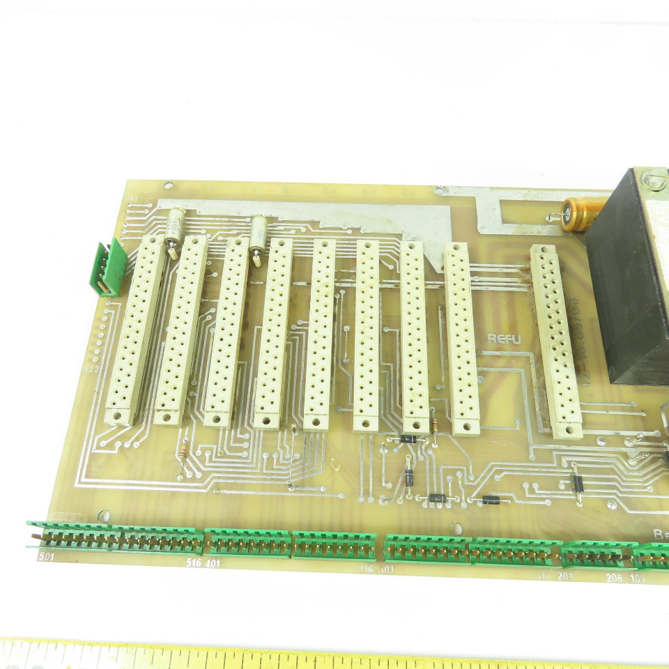 Refu 12-10.09/08 Industrial 8-Slot Backplane Board with Transformer