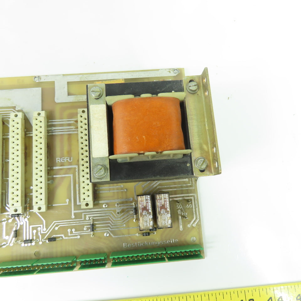 Refu 12-10.09/08 Industrial 8-Slot Backplane Board with Transformer