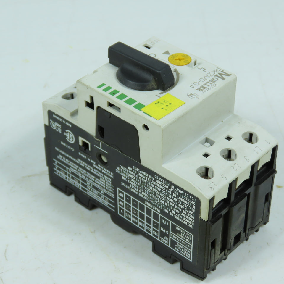 Klöckner Moeller PKZM0-0,4 Manual Motor Starter 0.25-0.4A 600V 3Ph