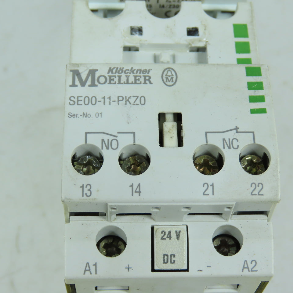 Klockner Moeller SE00-11-PKZ0 PKZM0-1,6 Manual Motor Starter Assembly