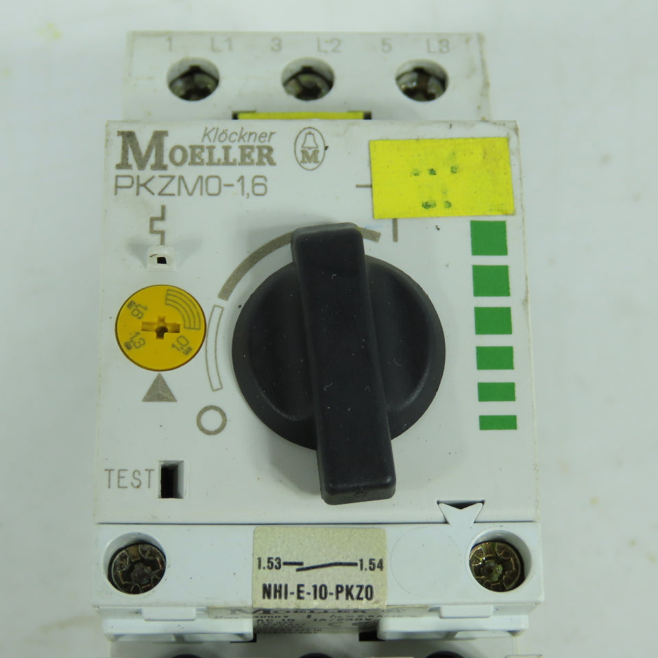Klockner Moeller SE00-11-PKZ0 PKZM0-1,6 Manual Motor Starter Assembly